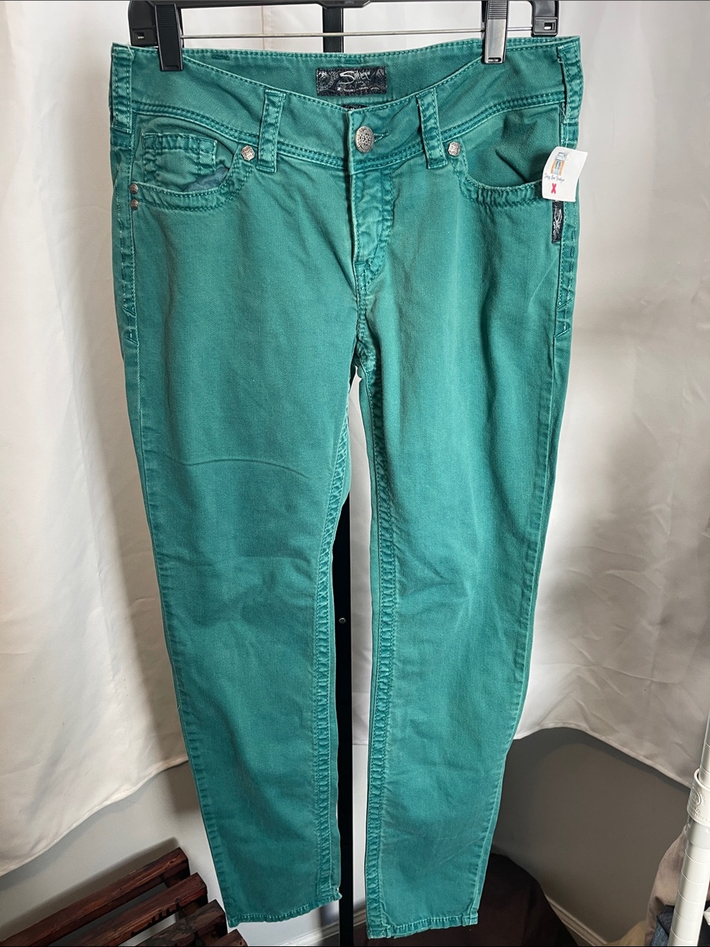 Silver Jeans Teal Skinny Women’s Jeans